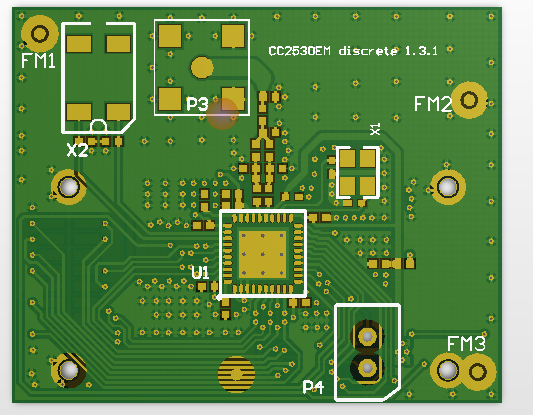 CC2530EM ZigBee射频模块（容量2.4G+原理图,PCB源文件+资料文件）