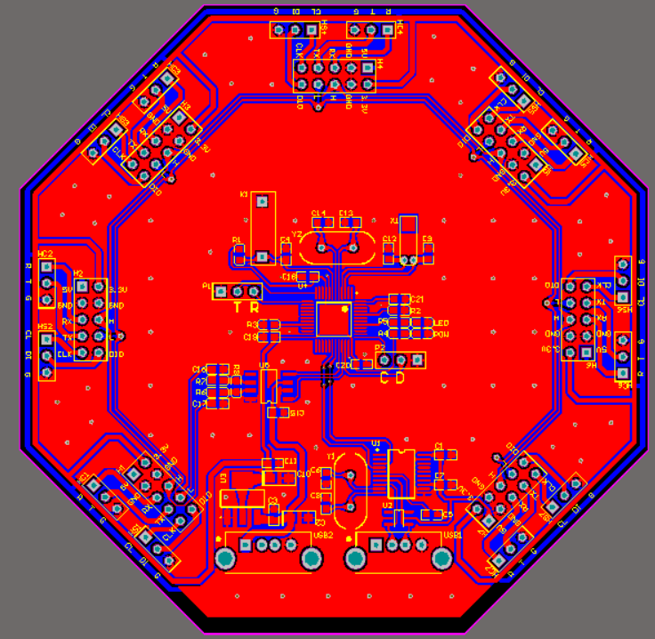 基于CAN总线的STM32f103单片机远程固件升级系统（pcb+源代码）