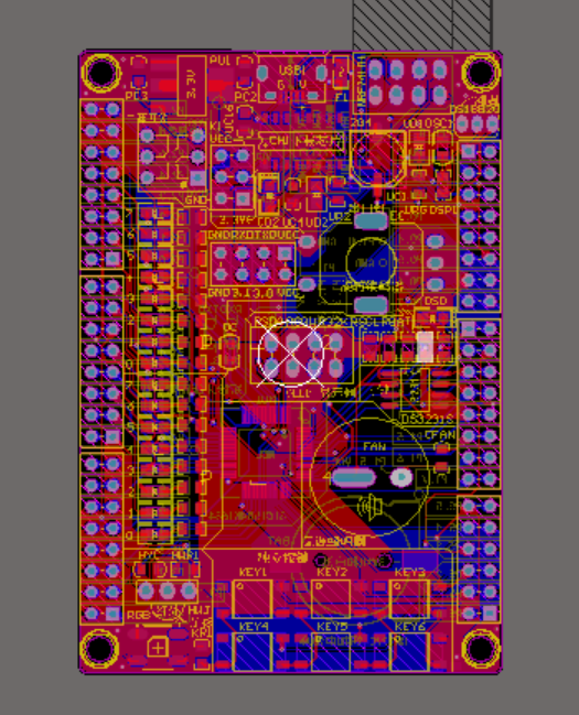 MICRO USB接口供电STC15单片机开发板硬件原理图+PCB+AD集成封装库