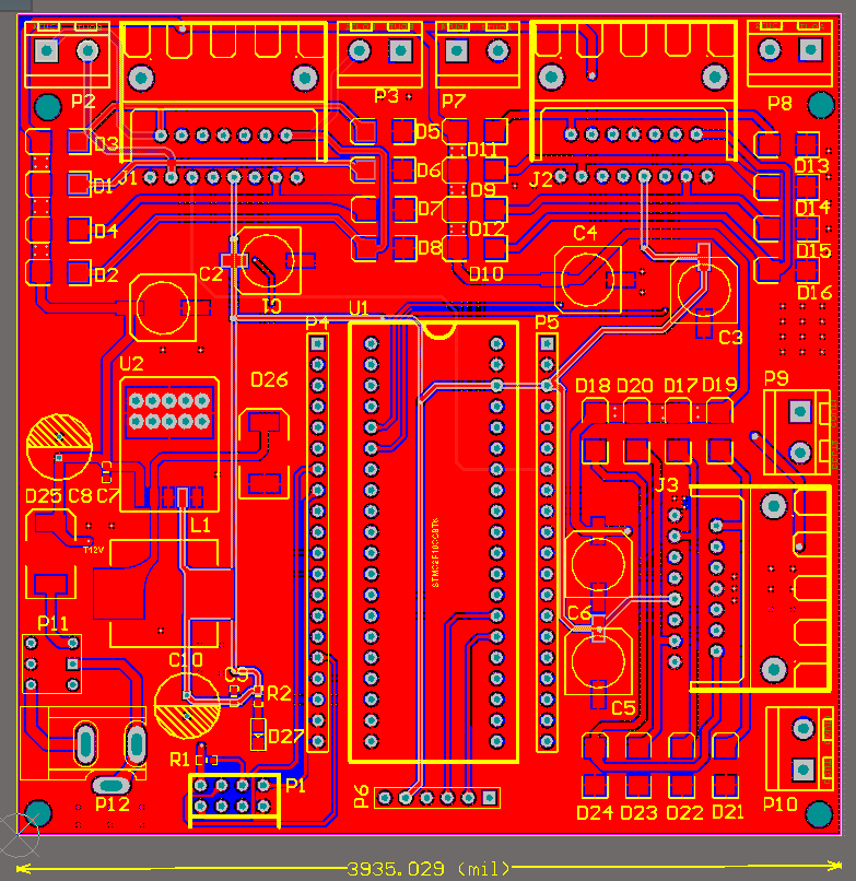 基于STM32的电机驱动板 板载WiFi模块和蓝牙模块