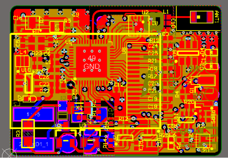 NRF52832+LIS3DHTR+0.86OLED屏 蓝牙智能手表手环设计硬件原理图+PCB文件