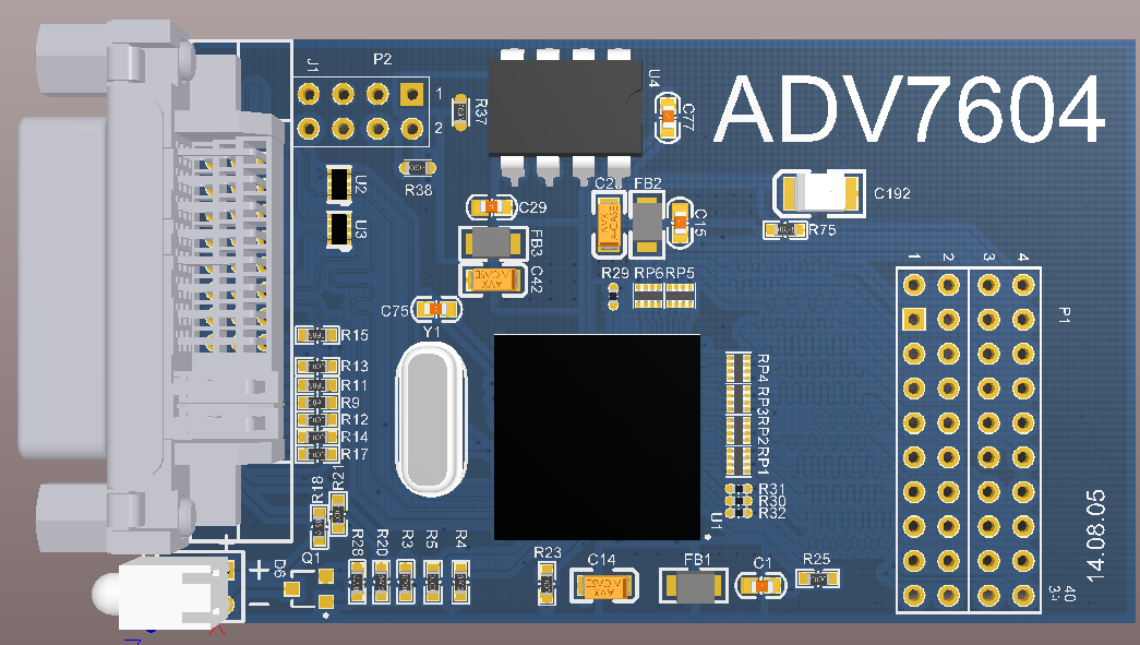 多制式视频解码器（ADV7604）高清图像采集模块